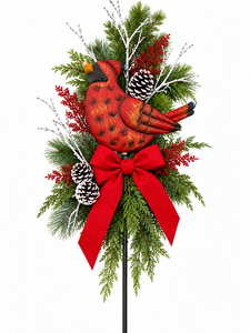 Sat Dec 05 Cardinal Christmas - Cardinal Yard Stake or Swag 261205121